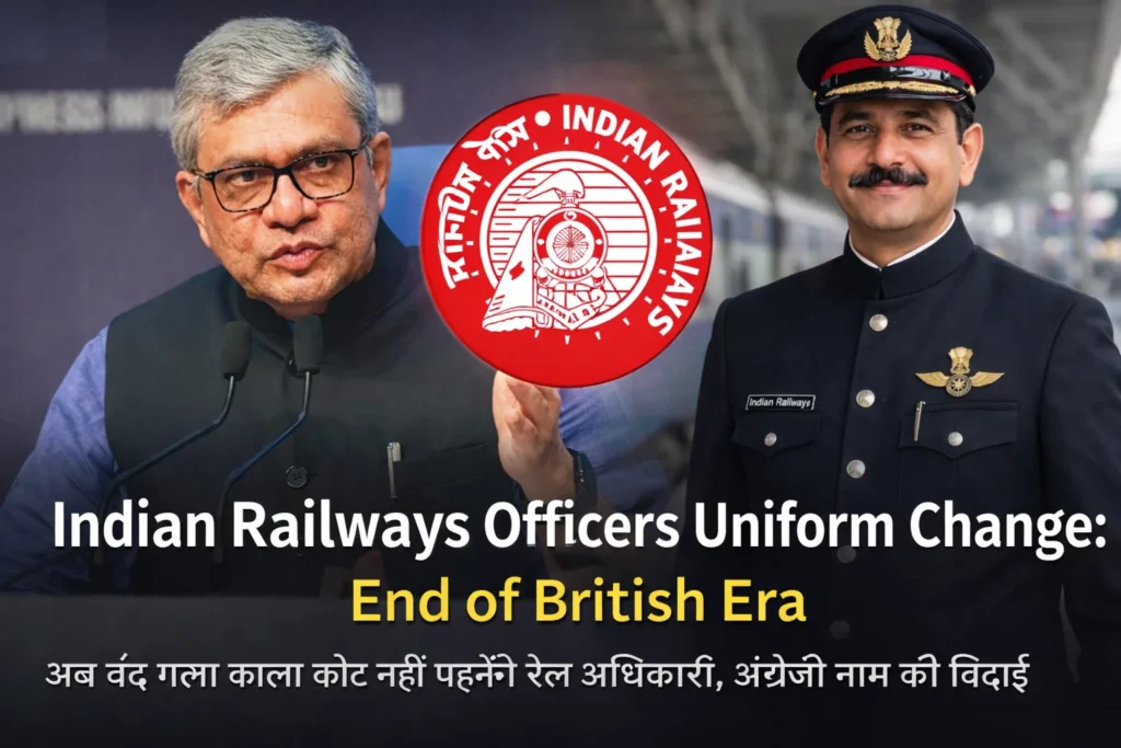 Indian Railways Officers Uniform Change | End of British Era