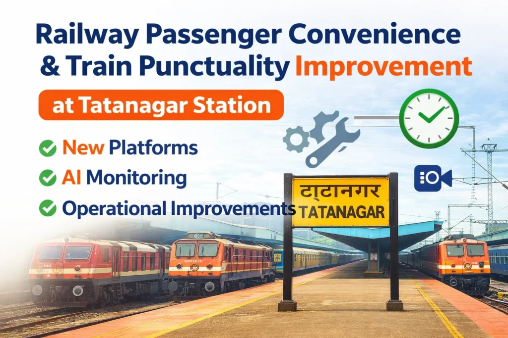 Railway Passenger Convenience & Train Punctuality Improvement at Tatanagar Station