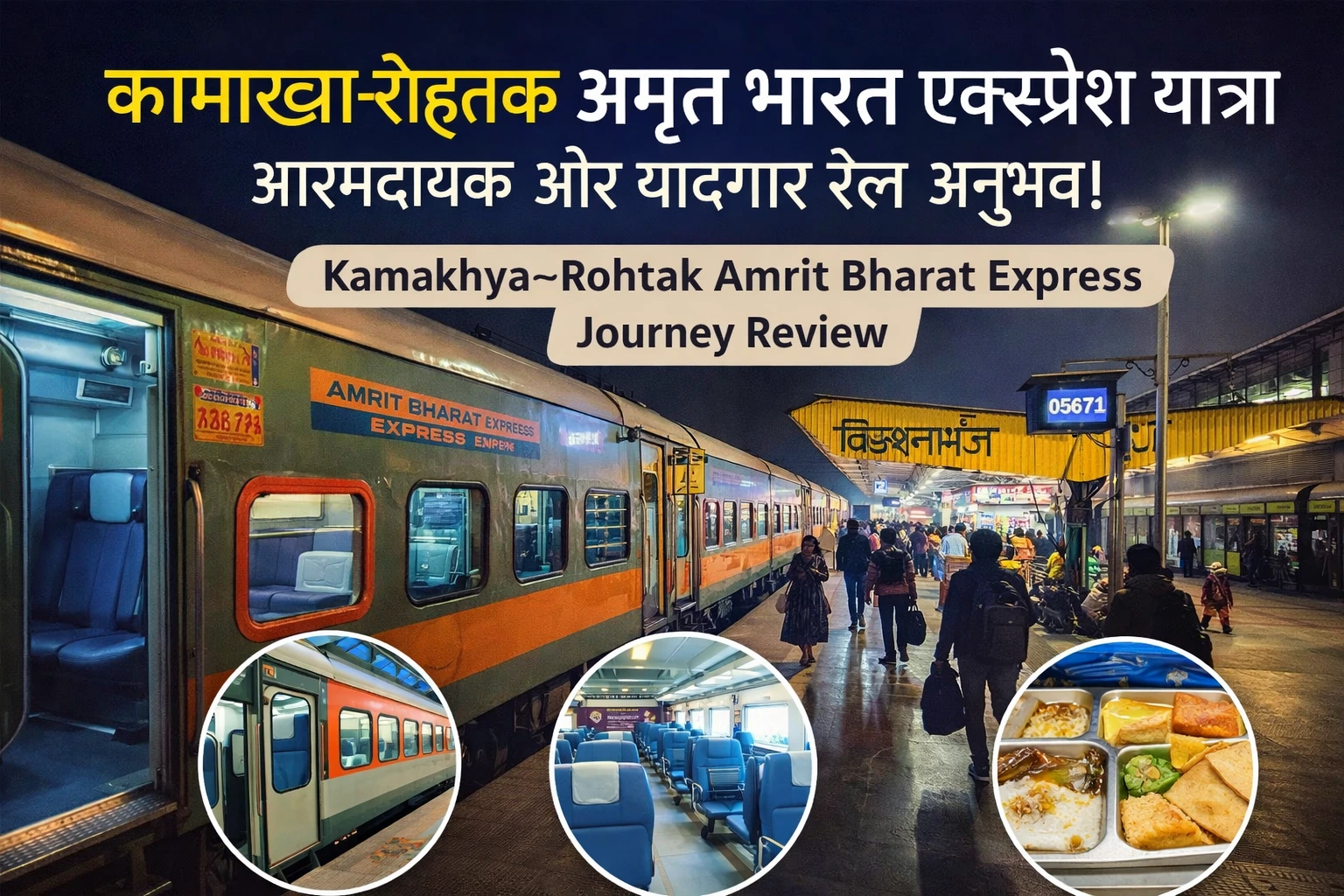 Kamakhya Rohtak Amrit Bharat Express Journey Review | Kishanganj Rail Experience