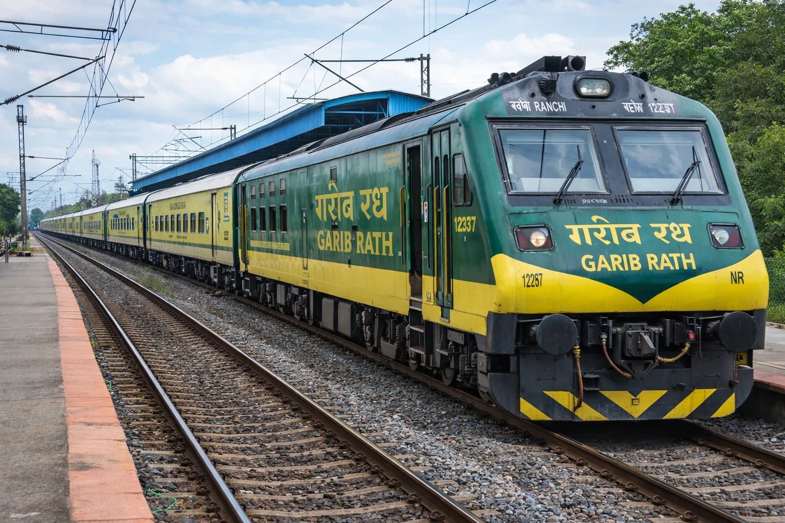 12877/12878 Ranchi New Delhi Garib Rath Express Gets Stoppage at Mohammad Ganj