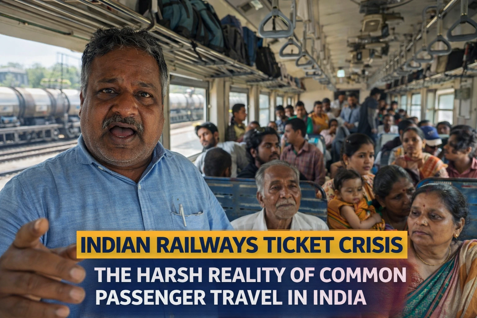 Indian Railways Ticket Crisis: The Harsh Reality of Common Passenger Travel in India
