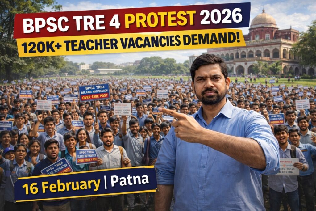 BPSC TRE 4 Protest 2026: Bihar Teacher Aspirants Demand 120K+ Vacancies