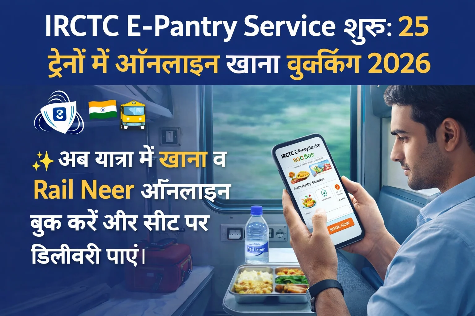 IRCTC E-Pantry Service: 25 Trains Meal Booking Online 2026