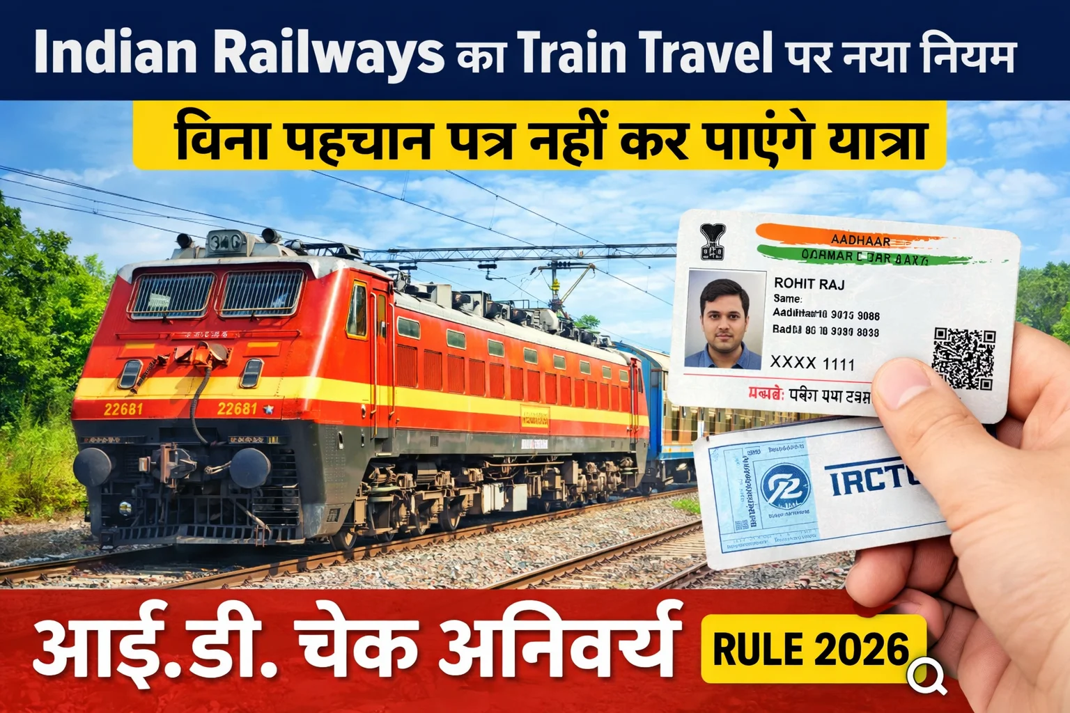 Indian Railways New Rule: Train Travel ID Proof Mandatory 2026