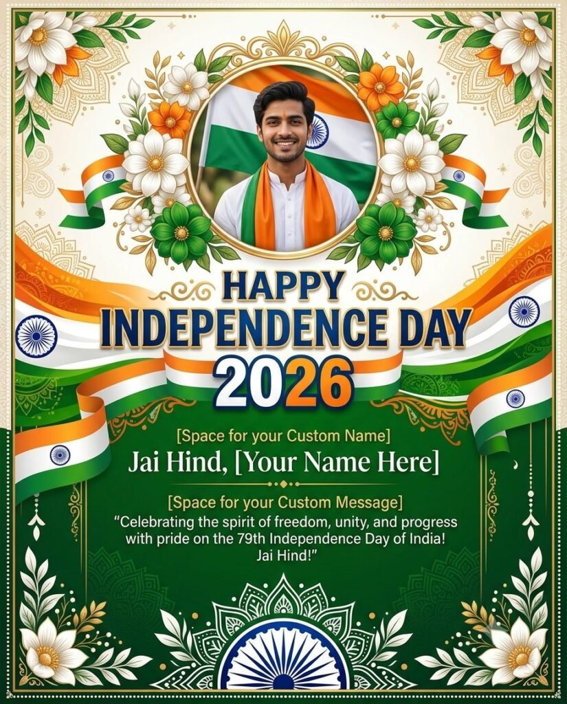 Happy Independence Day 2026 Ai Photo Frame Prompts for Gemini AI