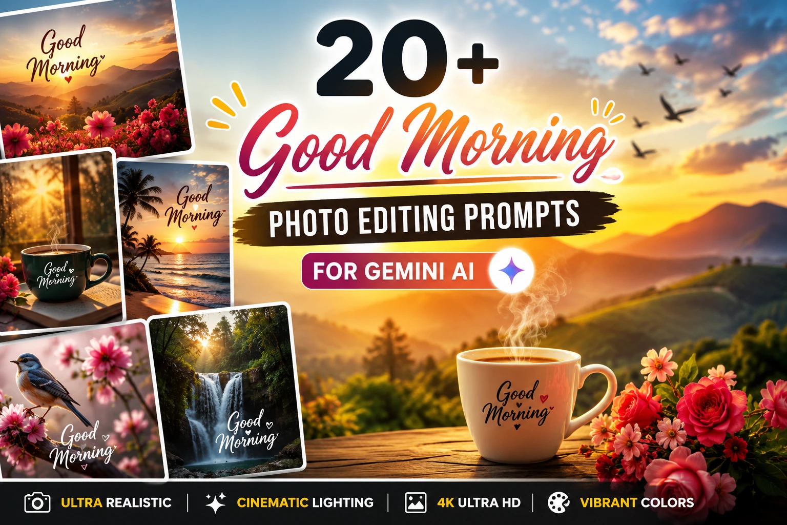 Trending Good Morning AI Photo Editing Prompts for Gemini AI (2026)